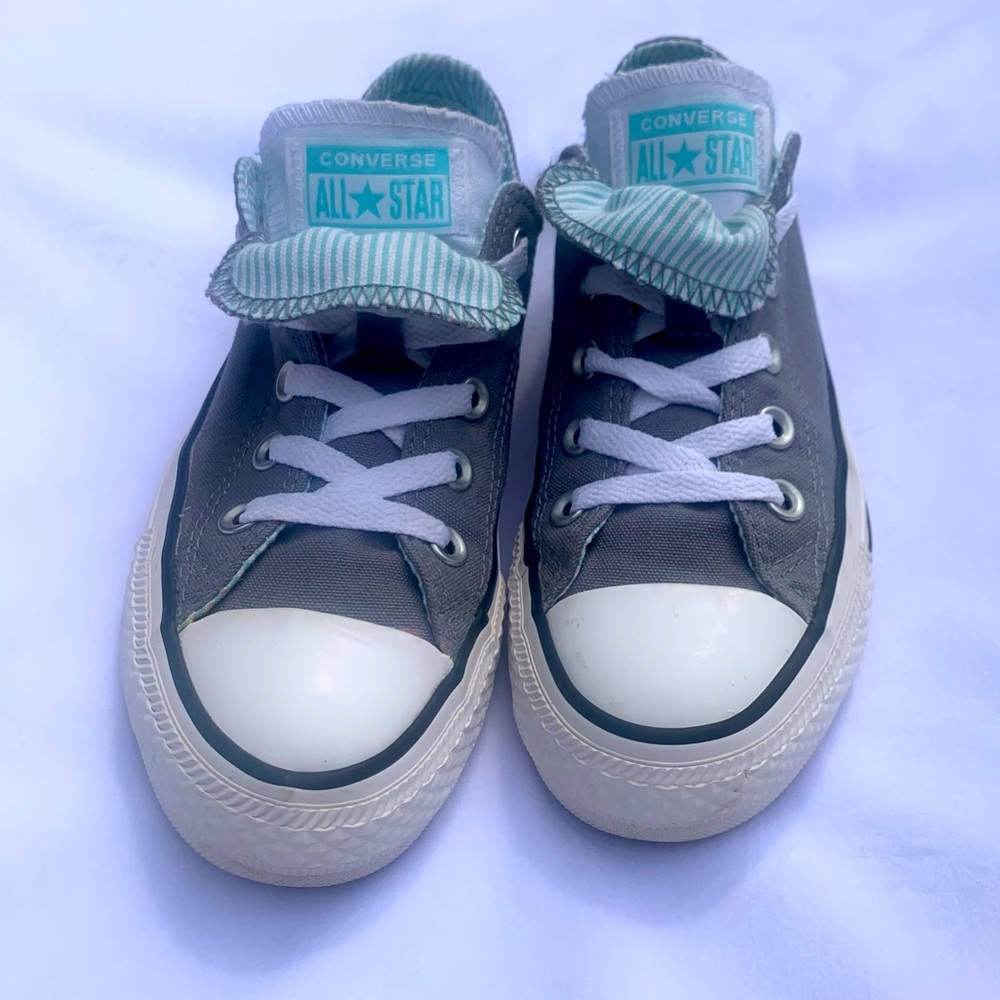Converse All Star Chuck Taylor Double Tongue Sneaker Grey Aqua